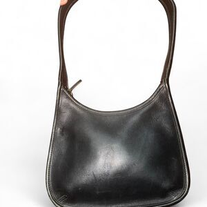 Coach Vintage Ergo Black Leather Shoulder Bag